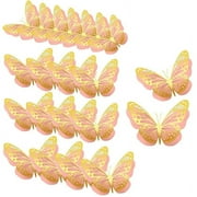 20Pcs 3D Butterfly Decoration 2 Giant Paper Stickers Big Wall Decorations Set,3 Size
